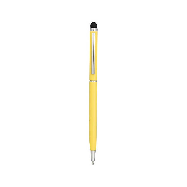 Hliníkové kuličkové pero Joyce - žlutá