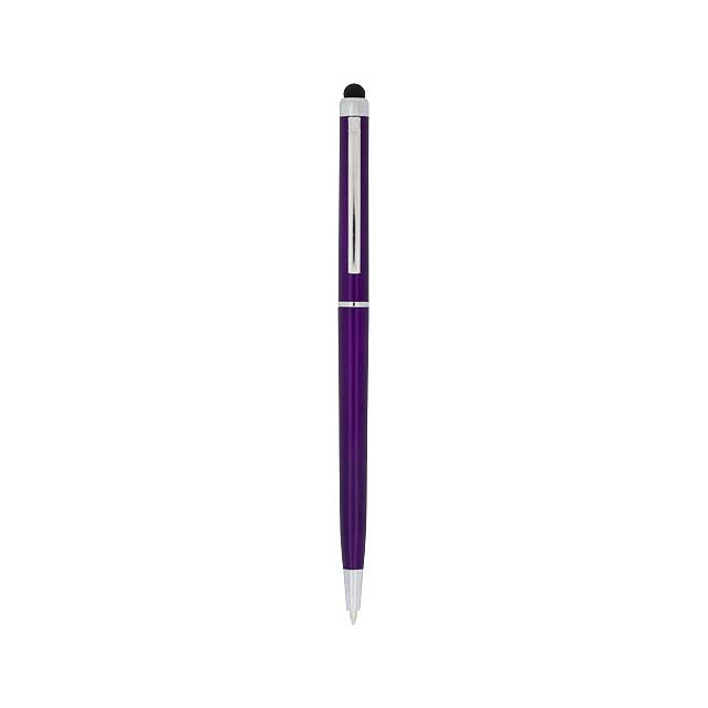 Valeria ABS ballpoint pen with stylus - violet