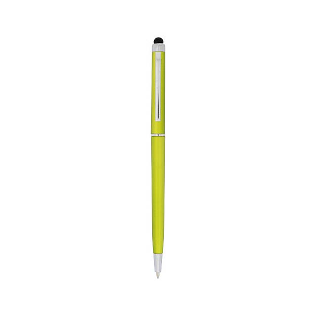 Valeria ABS ballpoint pen with stylus - lime