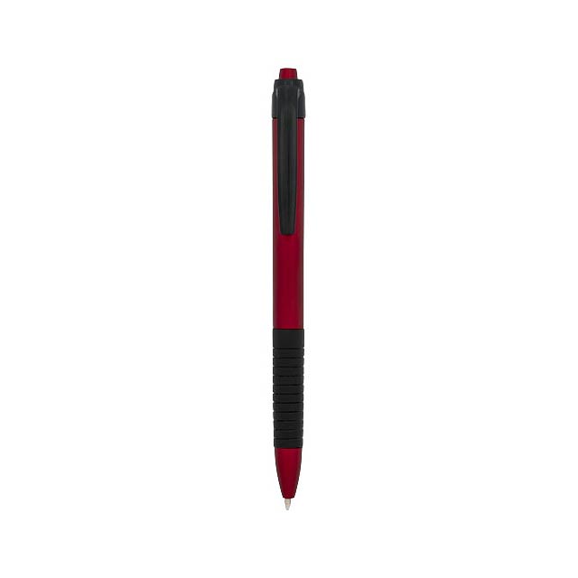 Spiral ballpoint pen - transparent red