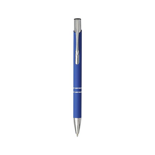 Moneta soft touch click ballpoint pen - blue