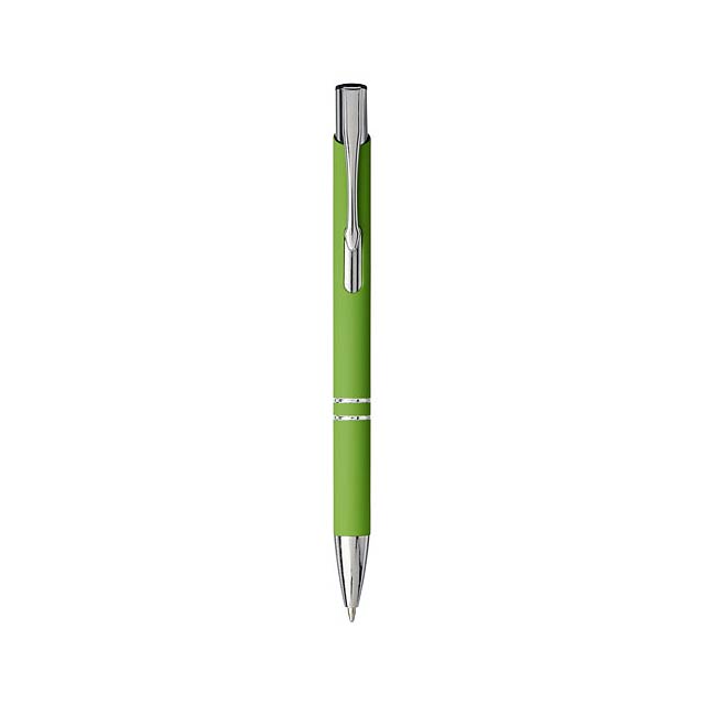Moneta soft touch click ballpoint pen - lime
