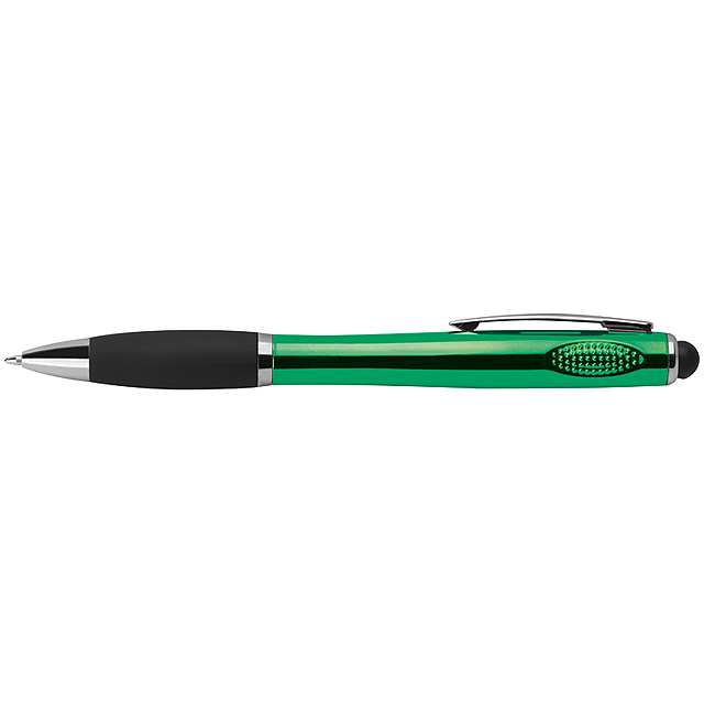 Kugelschreiber mit weißem LED Licht - Grün