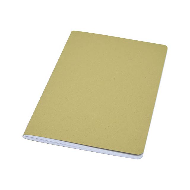 Fabia Notizbuch mit Cover aus Crush Papier - Grün