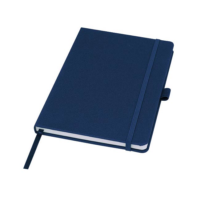 Honua A5 recycled paper notebook with recycled PET cover - blue