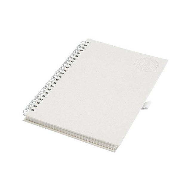 Dairy Dream A5 size reference spiral notebook - white