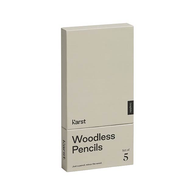 Karst® 5-pack 2B woodless graphite pencils - grey
