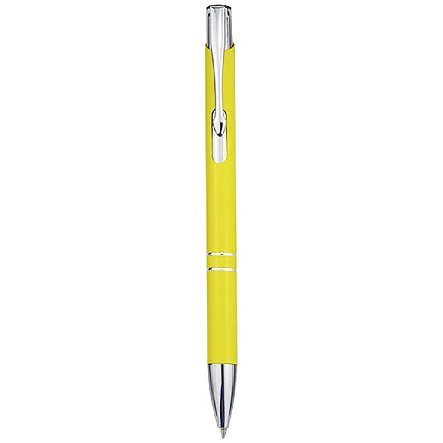 Moneta recycled aluminium ballpoint pen (black ink) - yellow