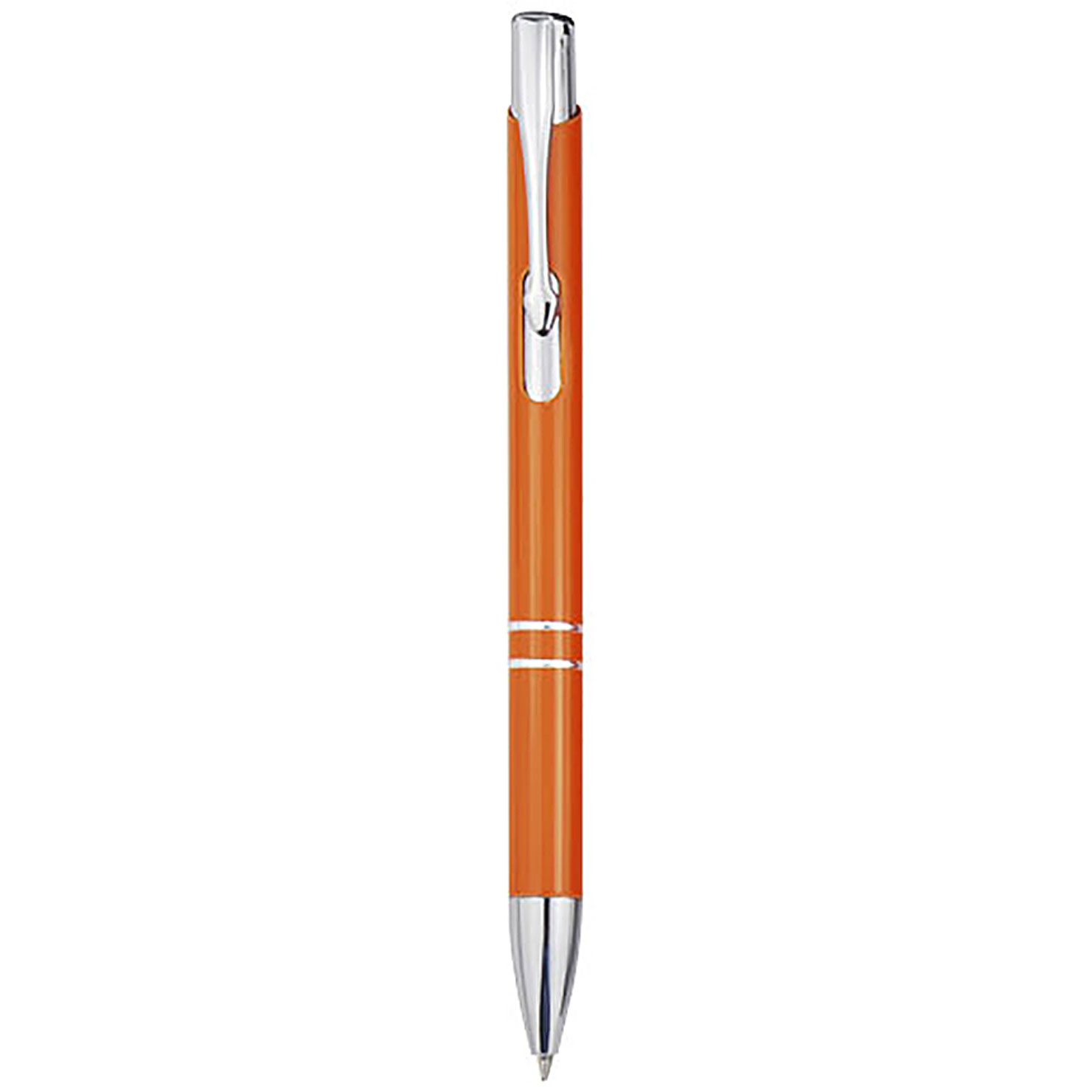 Moneta recycled aluminium ballpoint pen (black ink) - orange