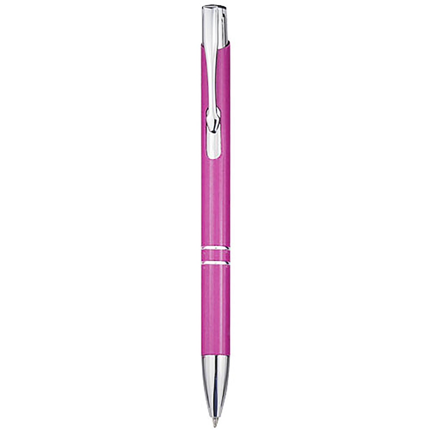 Moneta recycled aluminium ballpoint pen (black ink) - pink