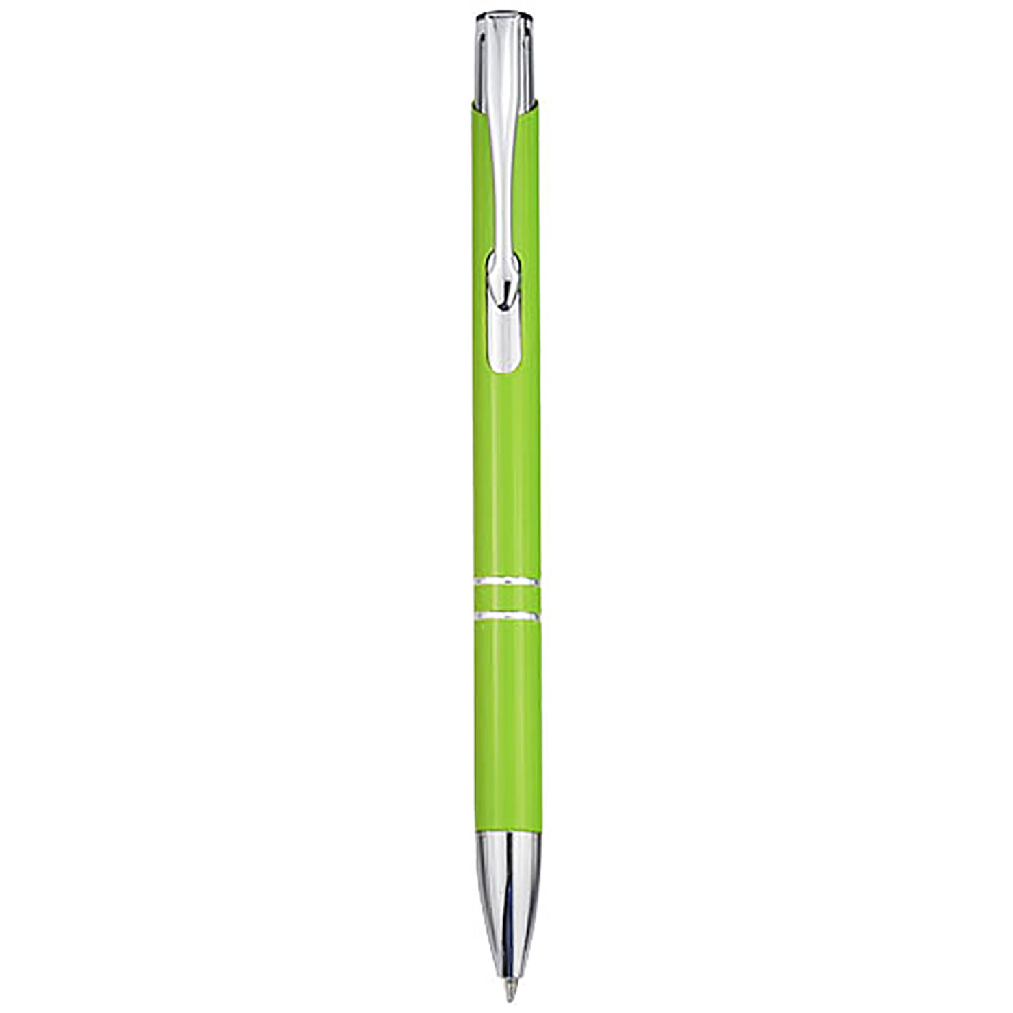 Moneta recycled aluminium ballpoint pen (black ink) - lime