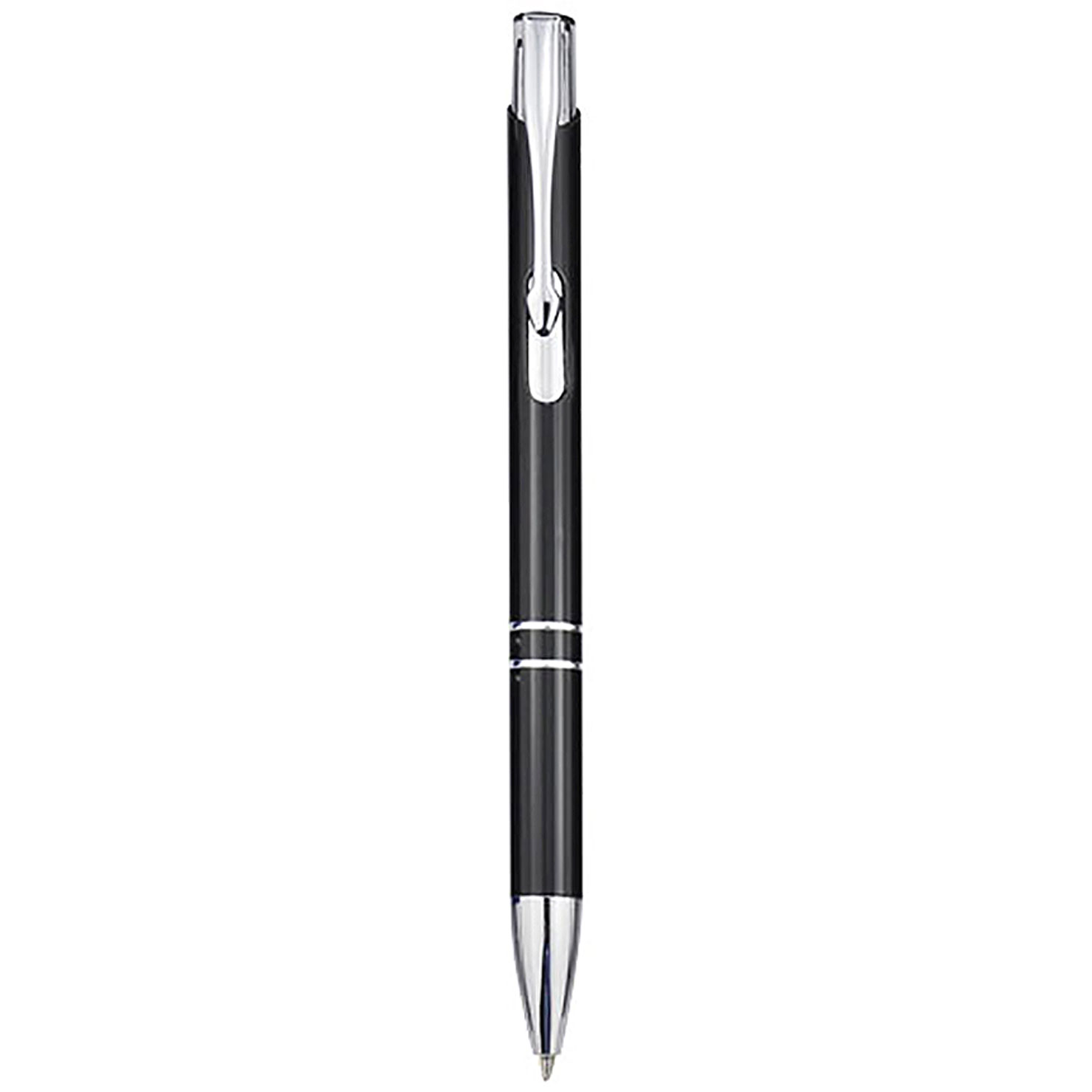 Moneta recycled aluminium ballpoint pen (black ink) - black