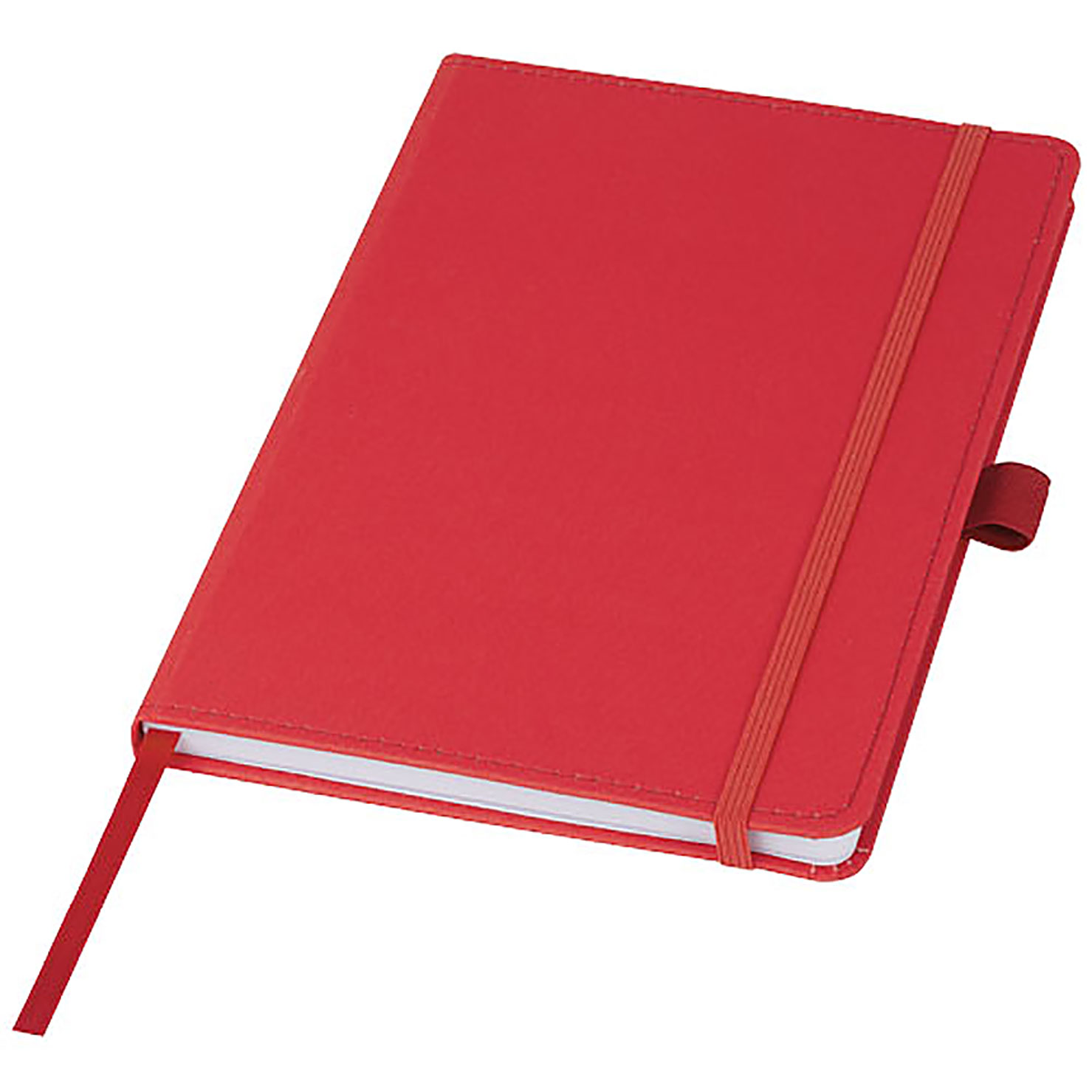 Thalaasa ocean-bound plastic hardcover notebook - red