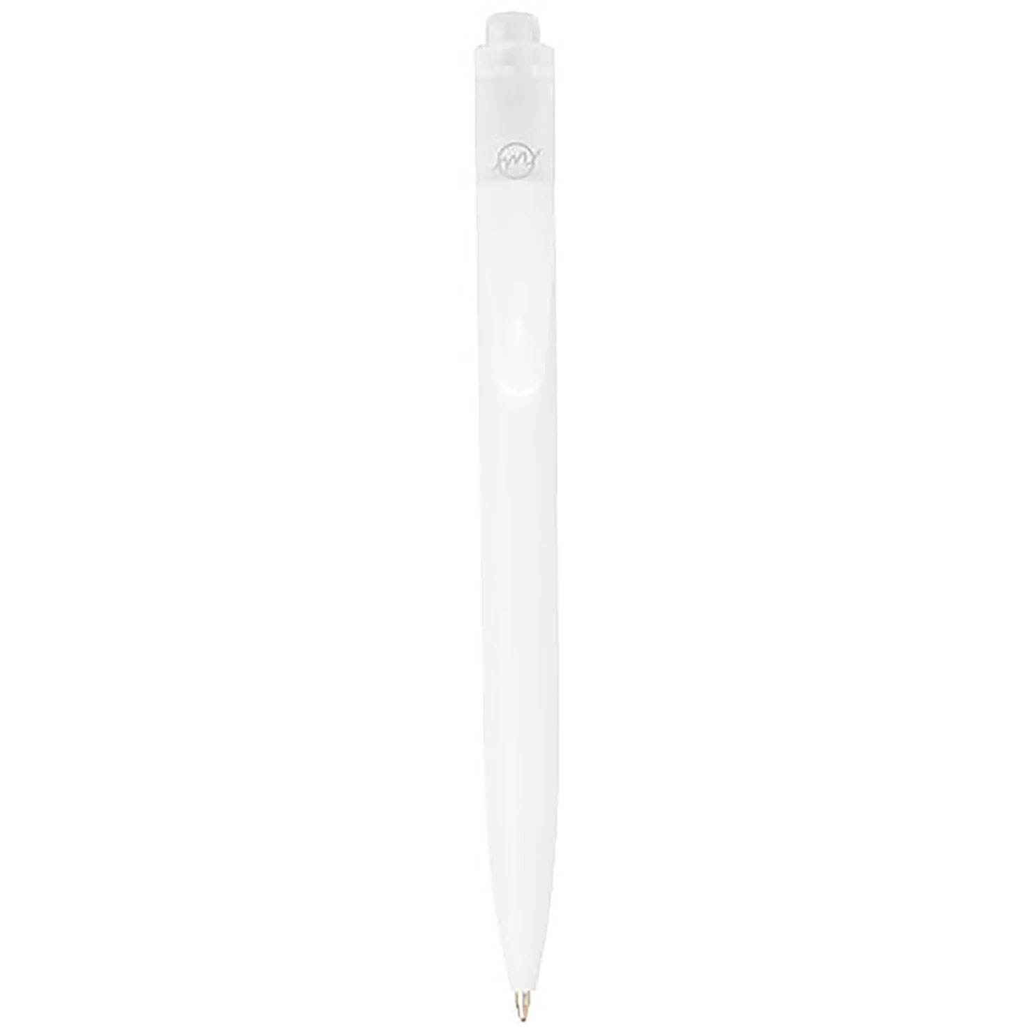 Thalaasa ocean-bound plastic ballpoint pen (black ink) - transparent white