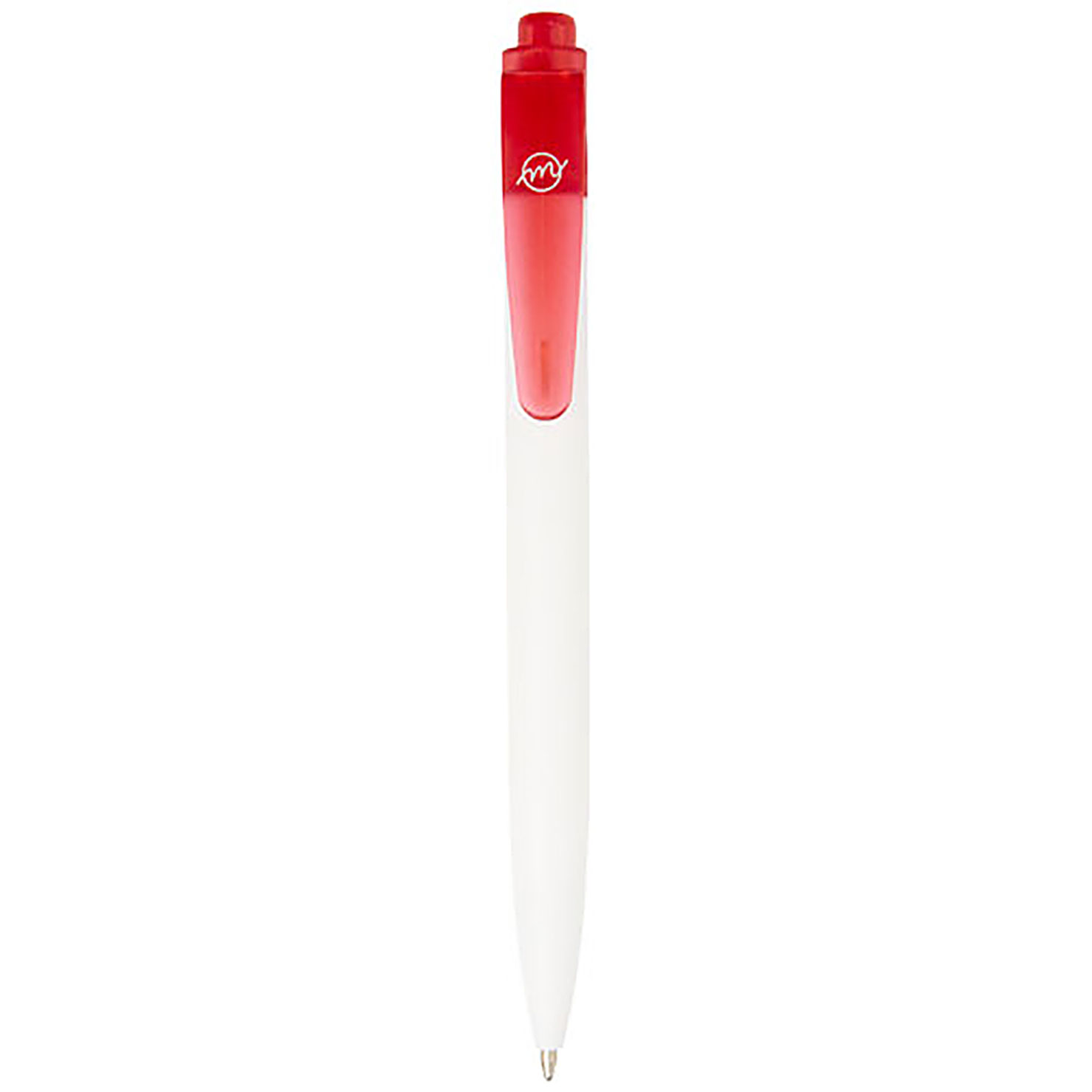 Thalaasa ocean-bound plastic ballpoint pen (black ink) - transparent white