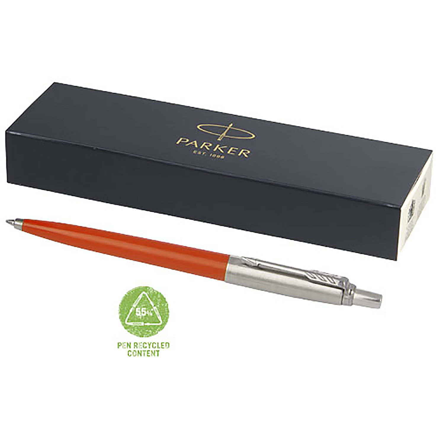 Parker Jotter Recycled Kugelschreiber (schwarze Mine) - Orange