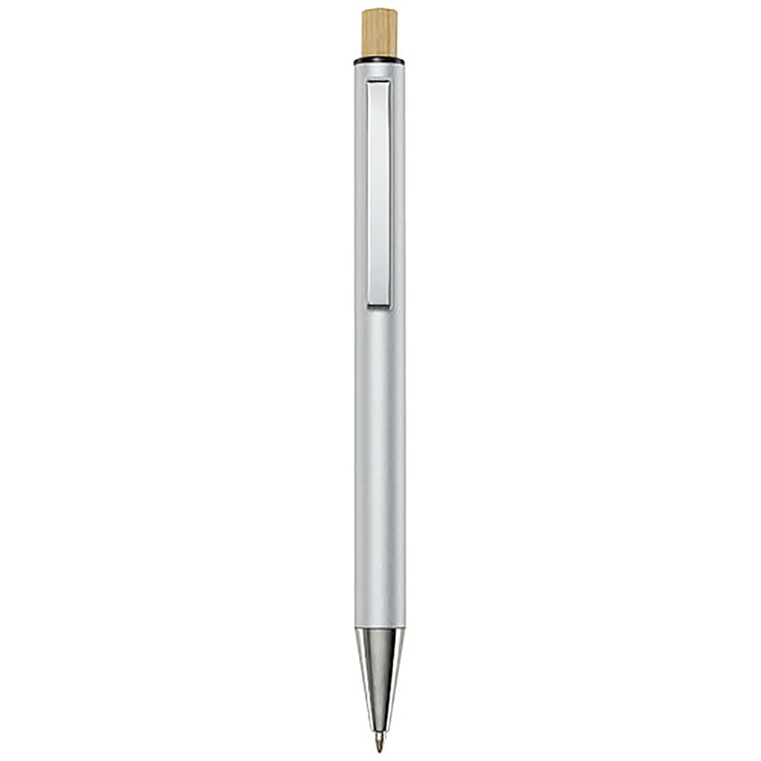 Cyrus recycled aluminium ballpoint pen (blue ink) - silver