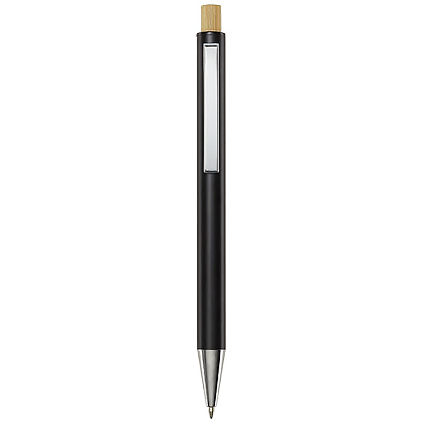 Cyrus recycled aluminium ballpoint pen (blue ink) - black