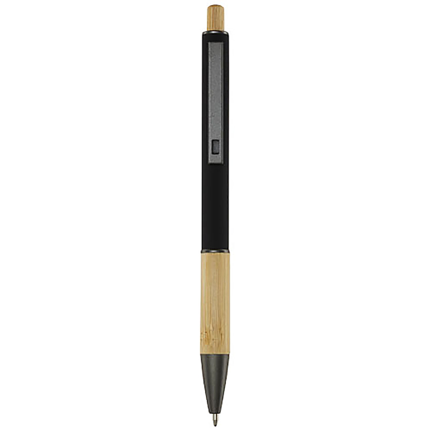 Darius recycled aluminium ballpoint pen (blue ink) - black