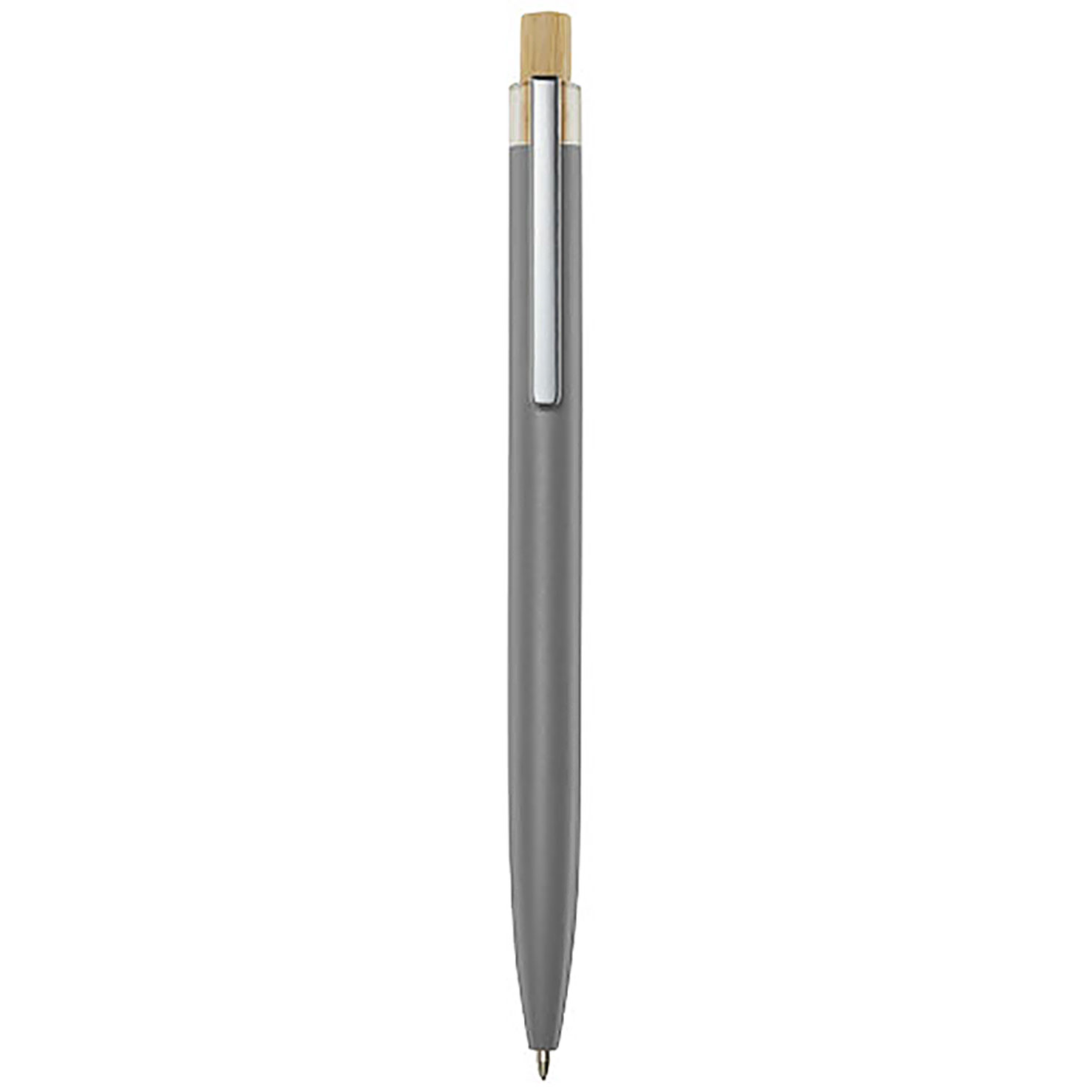 Nooshin recycled aluminium ballpoint pen (blue ink) - grey