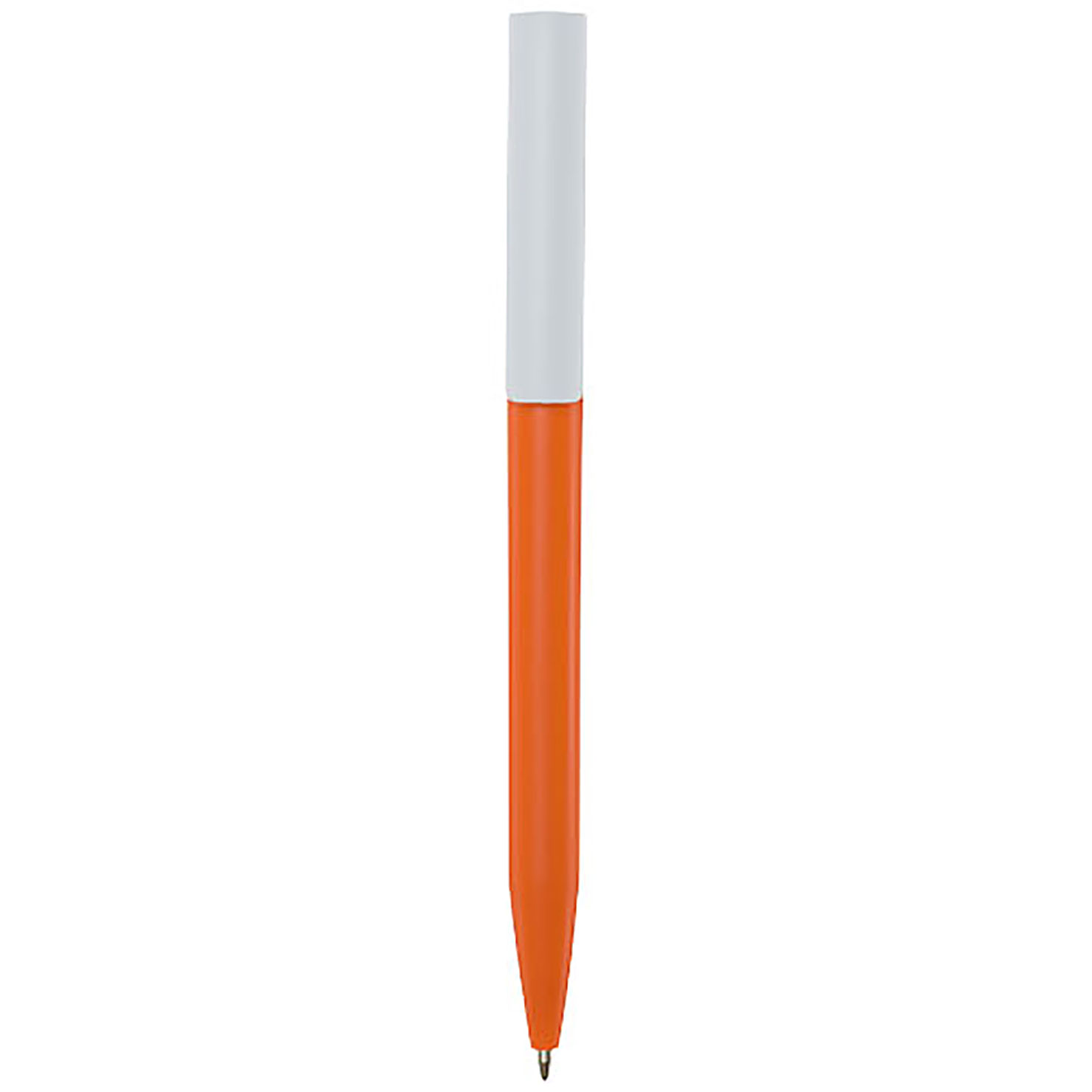 Unix recycled plastic ballpoint pen (blue ink) - orange