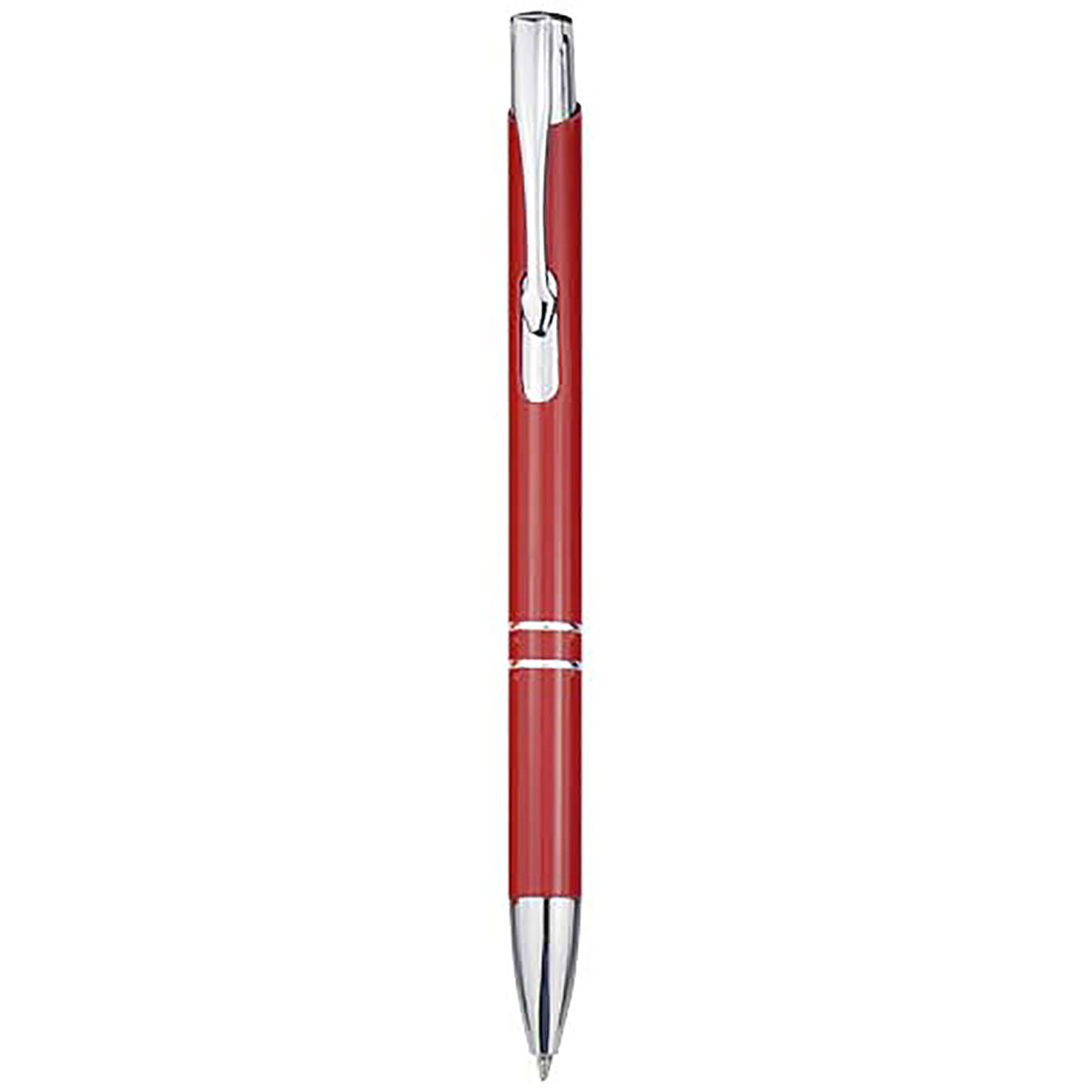 Moneta recycled aluminium ballpoint pen (blue ink) - red