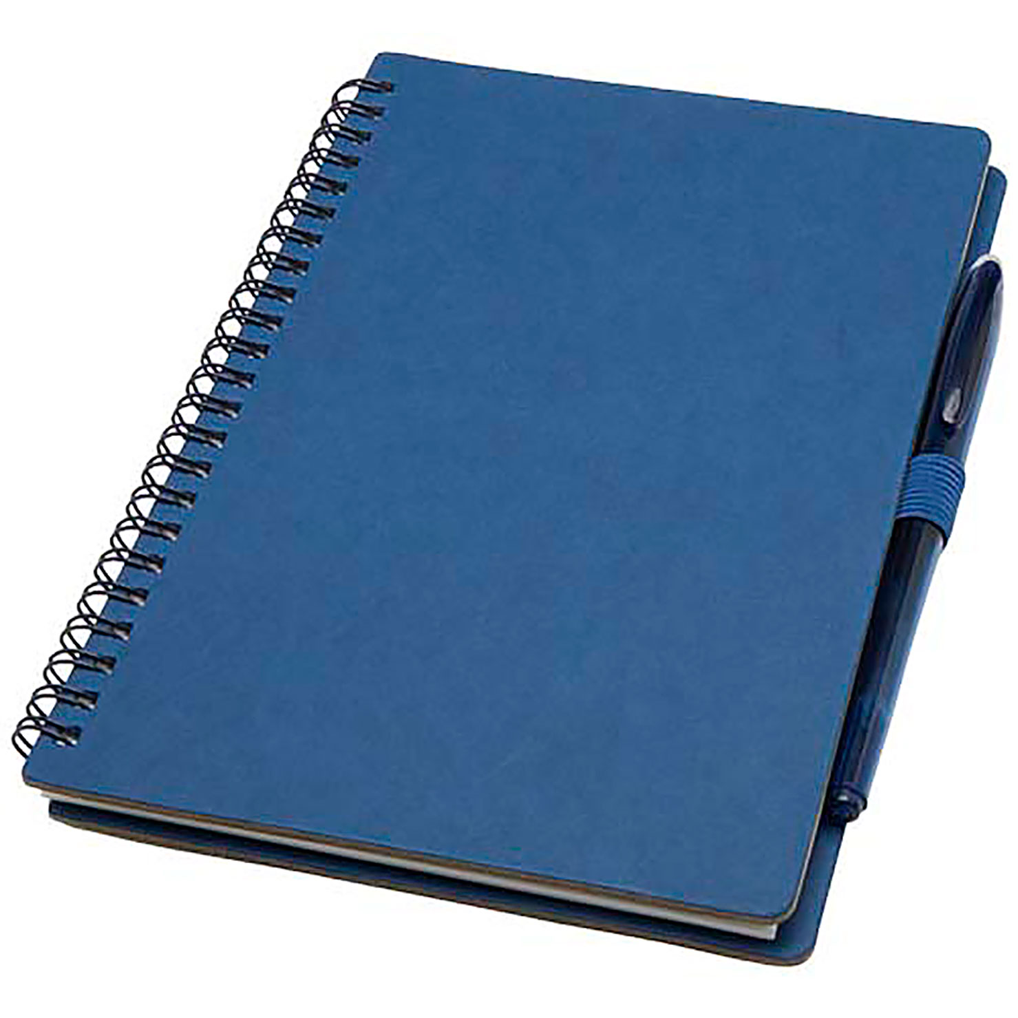 Slate reusable hard cover notebook and pen set (black ink) - blue