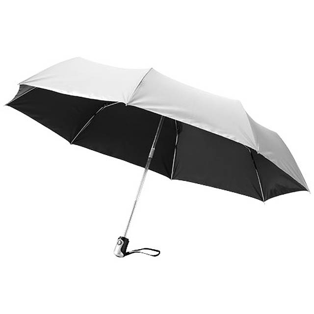 Alex 21.5" foldable auto open/close umbrella - silver