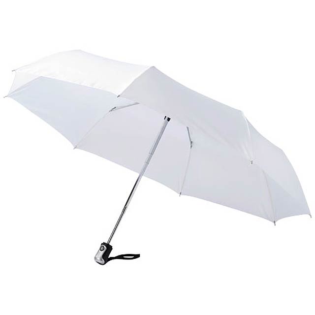 Skladací automatický dáždnik - biela