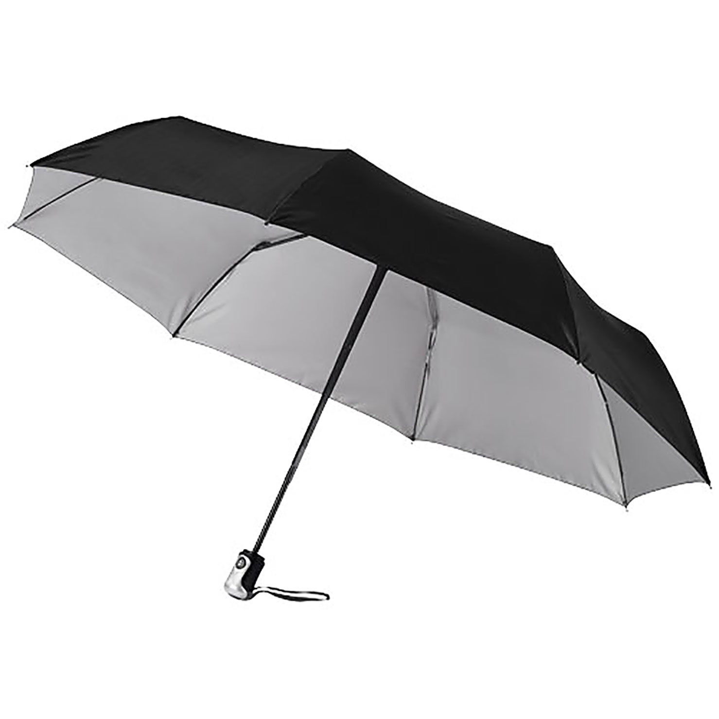 Alex 21.5" foldable auto open/close umbrella - black