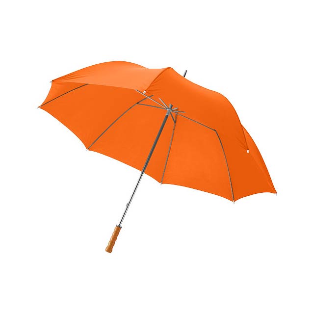 Karl 30" golf umbrella with wooden handle - orange