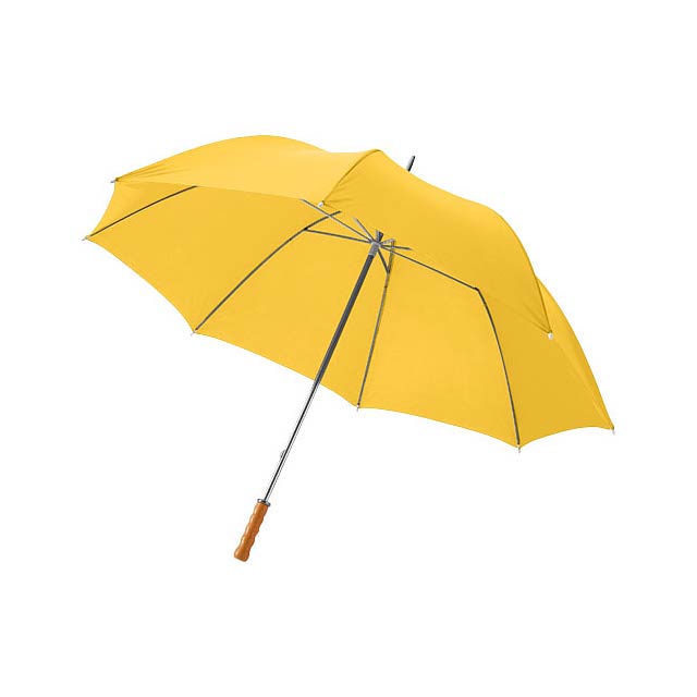 Karl 30" golf umbrella with wooden handle - yellow