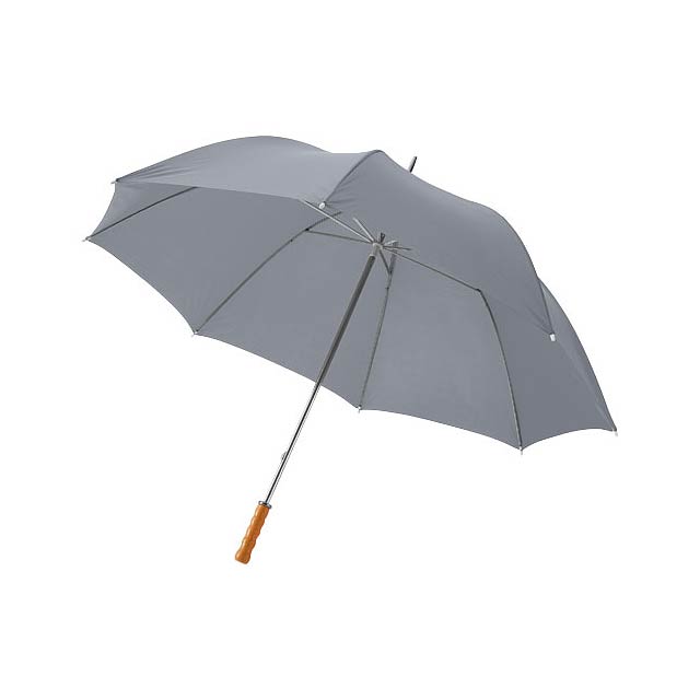 Karl 30" golf umbrella with wooden handle - grey