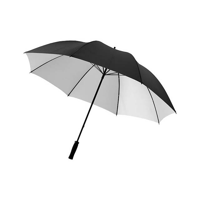 30” golfový deštník Yfke s držadlem z materiálu EVA - strieborná