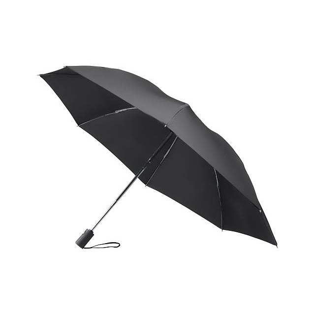 Callao 23" foldable auto open reversible umbrella - black