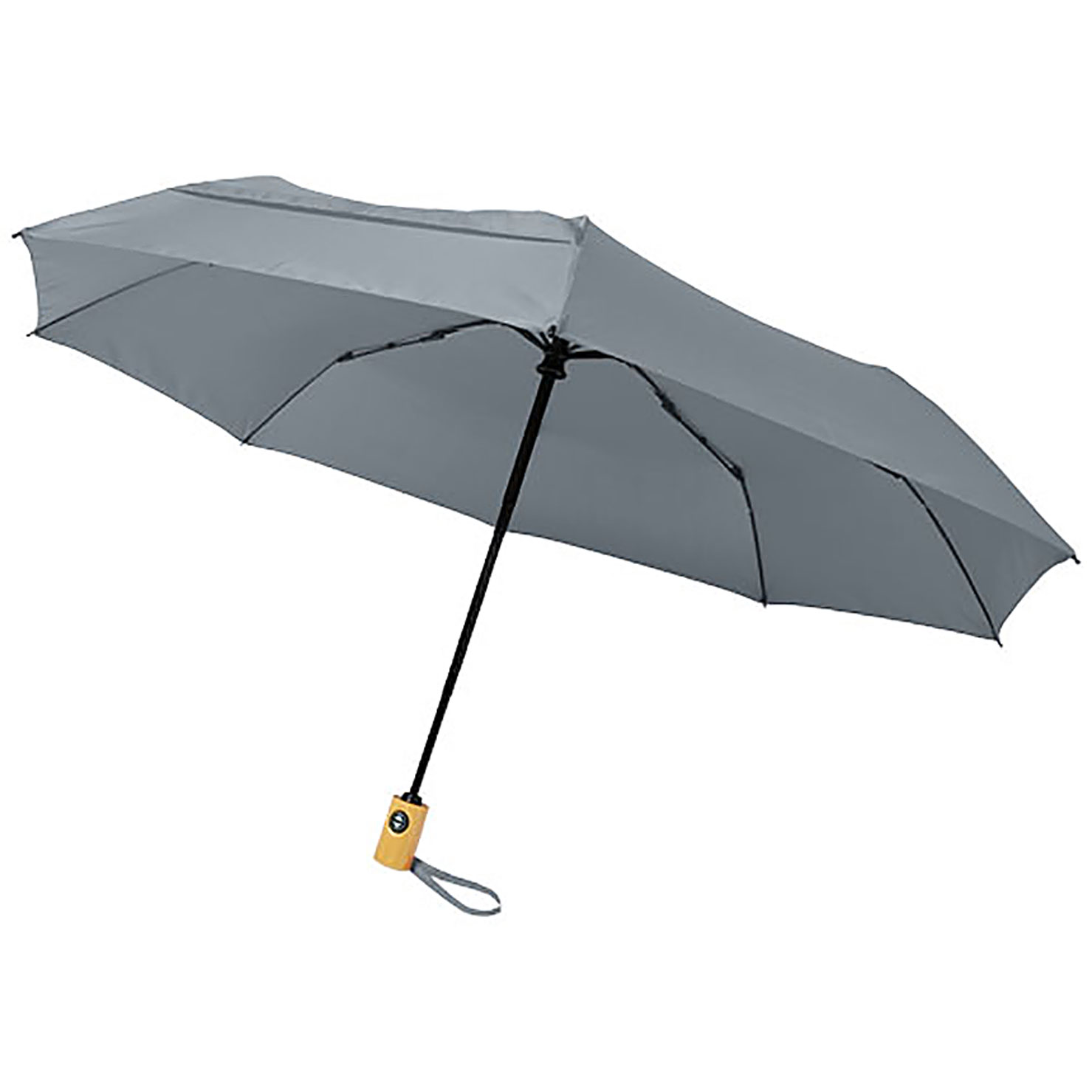 Bo 21" foldable auto open/close recycled PET umbrella - grey