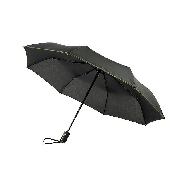 21" skládací deštník Stark-mini s automatickým otvíráním/skládáním - citrónová - limetková