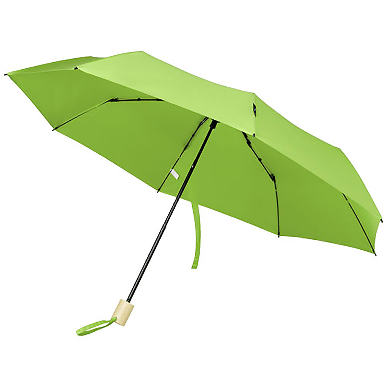 Birgit 21'' foldable windproof recycled PET umbrella - lime