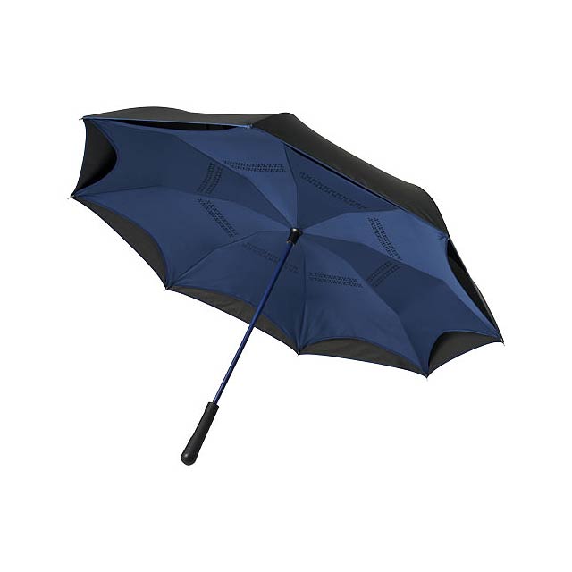 Yoon 23" umkehrbarer Regenschirm - blau