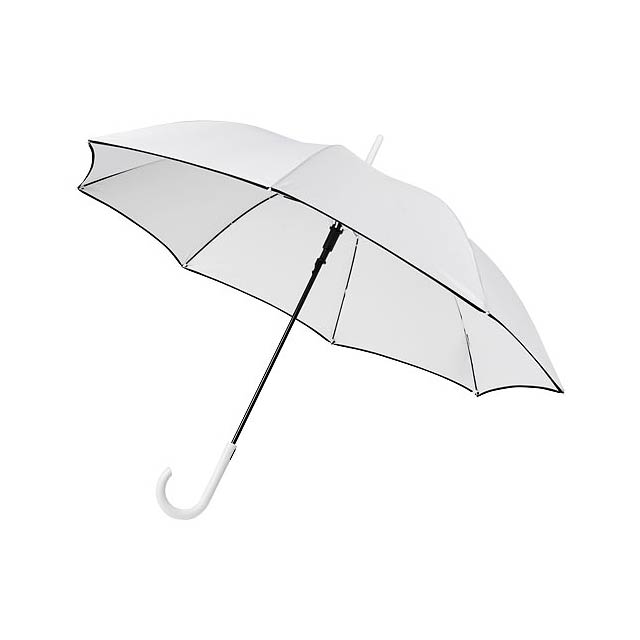 Kaia 23" větruodolný barevný deštník s automatickým otvíráním - bílá