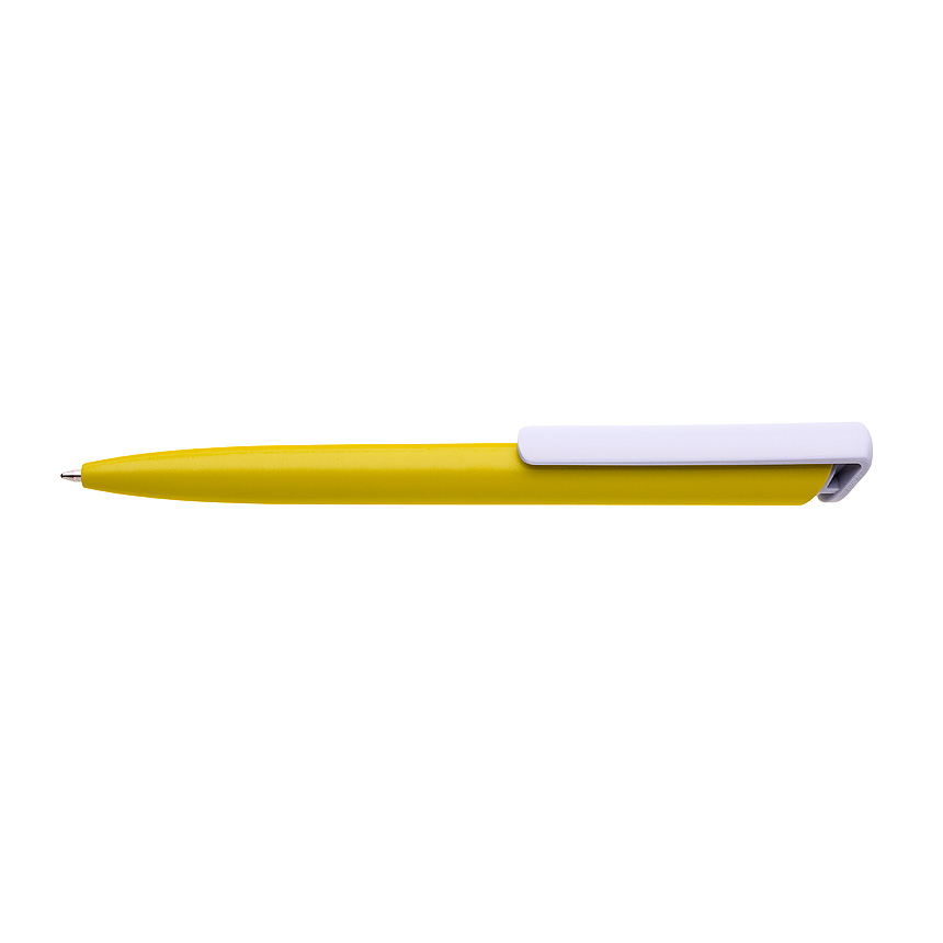 BOIA ballpoint pen, yellow body - white