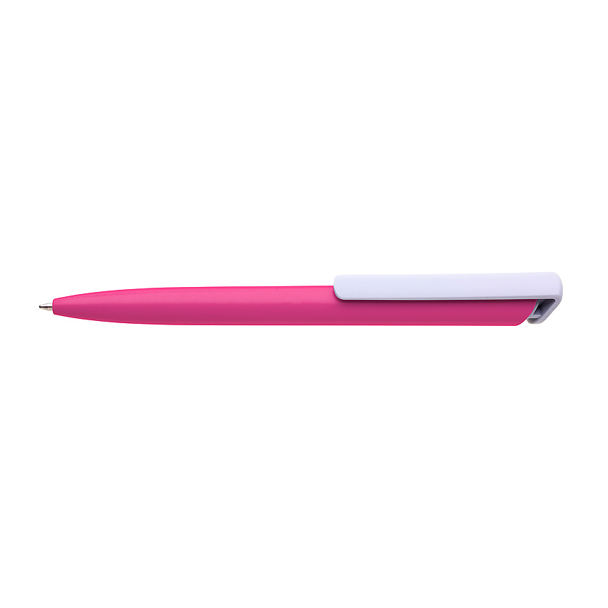 BOIA ballpoint pen, dark pink body - white