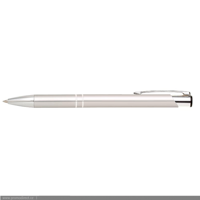 OIRA plastové kuličkové pero - stříbrná