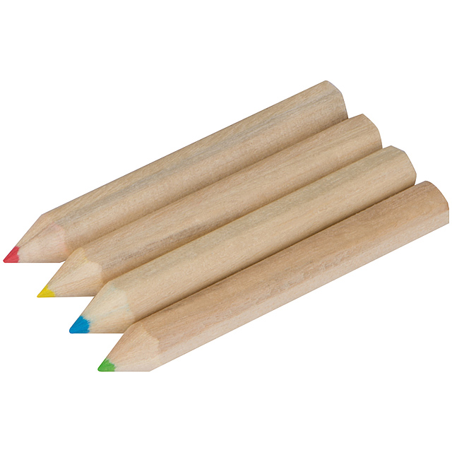 4 colouring pencils set - brown