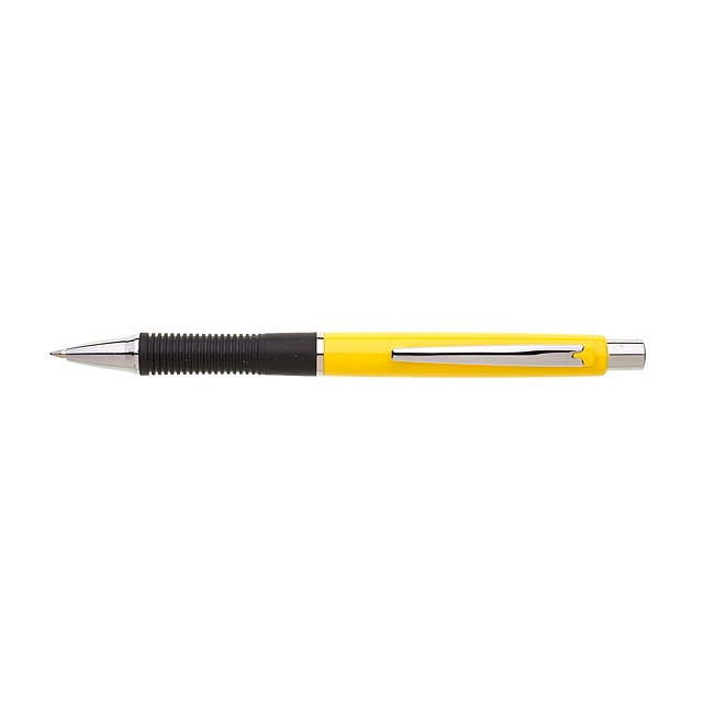 PRIOLA plastové kuličkové pero - žlutá