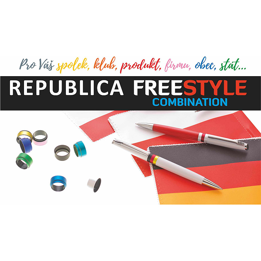 REPUBLICA FREESTYLE Kugelschreiber, Kunststoff - multicolor