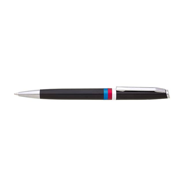 Plastic ballpoint pen REPUBLICA CZ - black