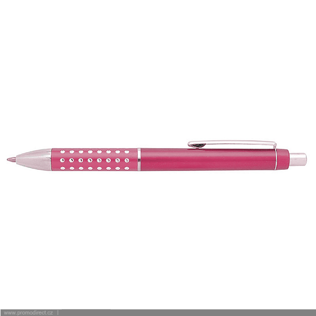 BLERA plastové kuličkové pero - ružová