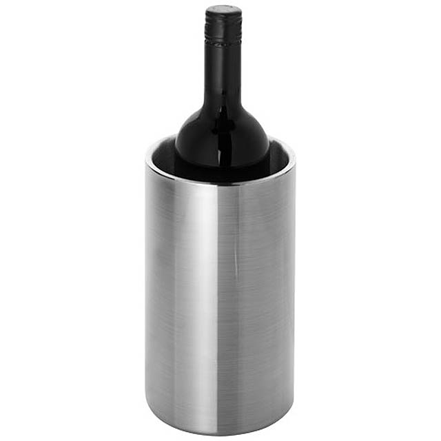 Cielo double-walled stainless steel wine cooler - shiny silver