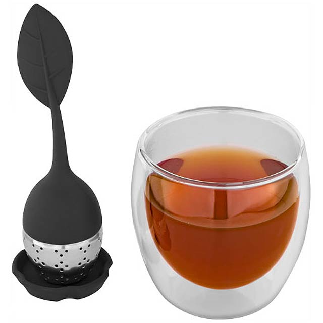 Spring Tee-Set mit Sieb und Tasse - schwarz